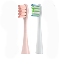 Змінні насадки (2 шт) для зубної електрощетки Xiaomi Oclean Flow Sonic Насадка для оклин флів Розовая и Белая