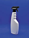 Пляшка 500 мл з тригером (курковим розпилювачем) Чорний, фото 4