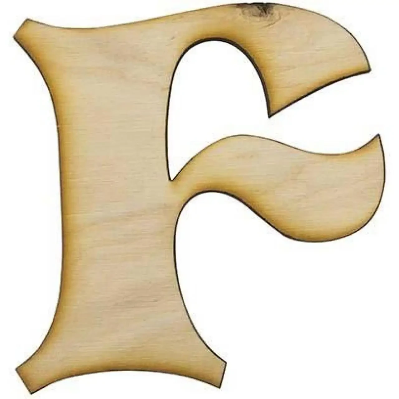 Заготовка фанера літера англійська "F" h10cм