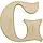 Заготовка фанера літера англійська "G" h10cм, фото 3
