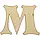 Заготовка фанера літера англійська "M" h10cм, фото 3