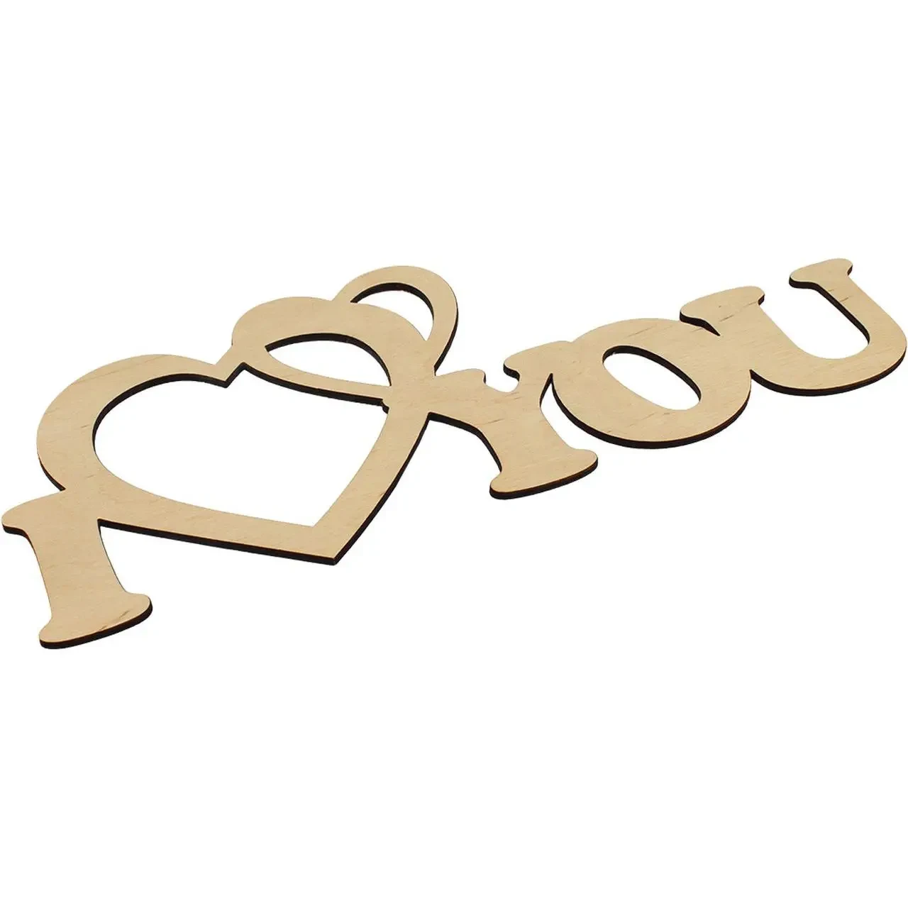 Заготовка фанера напис "I love you " 40cm