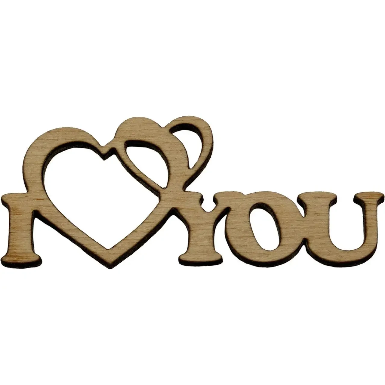 Заготовка фанера напис "I love you " 8 см