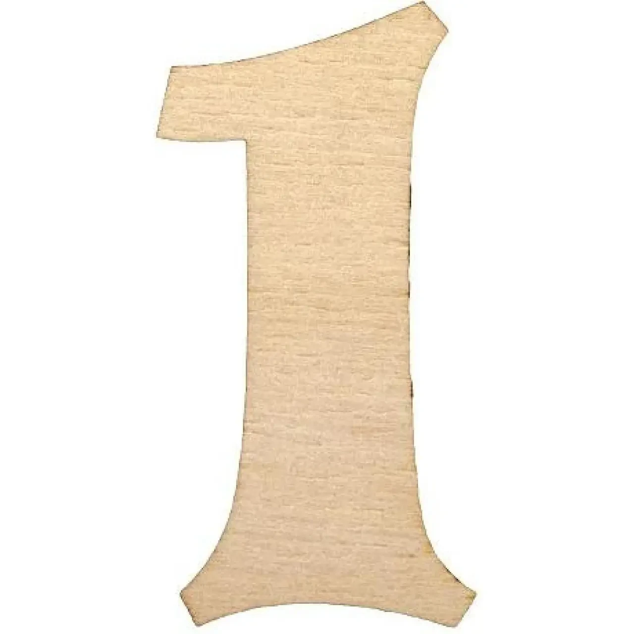 Заготовка фанера Цифра "1" h6cм