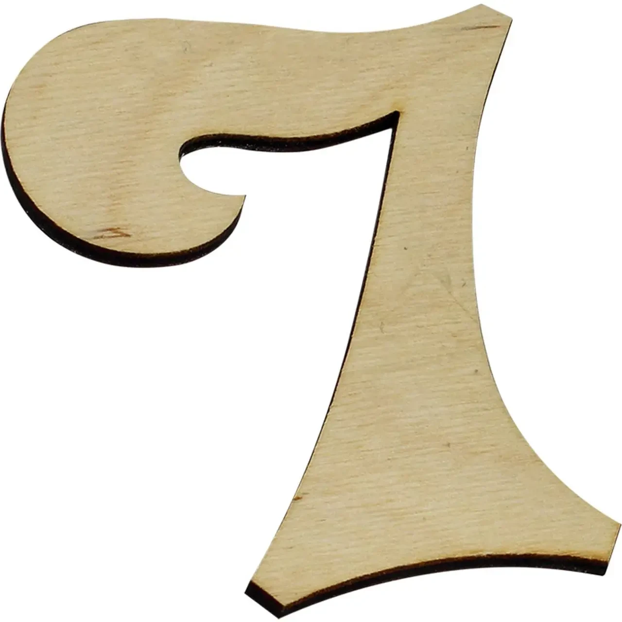 Заготовка фанера Цифра "7" h10cм