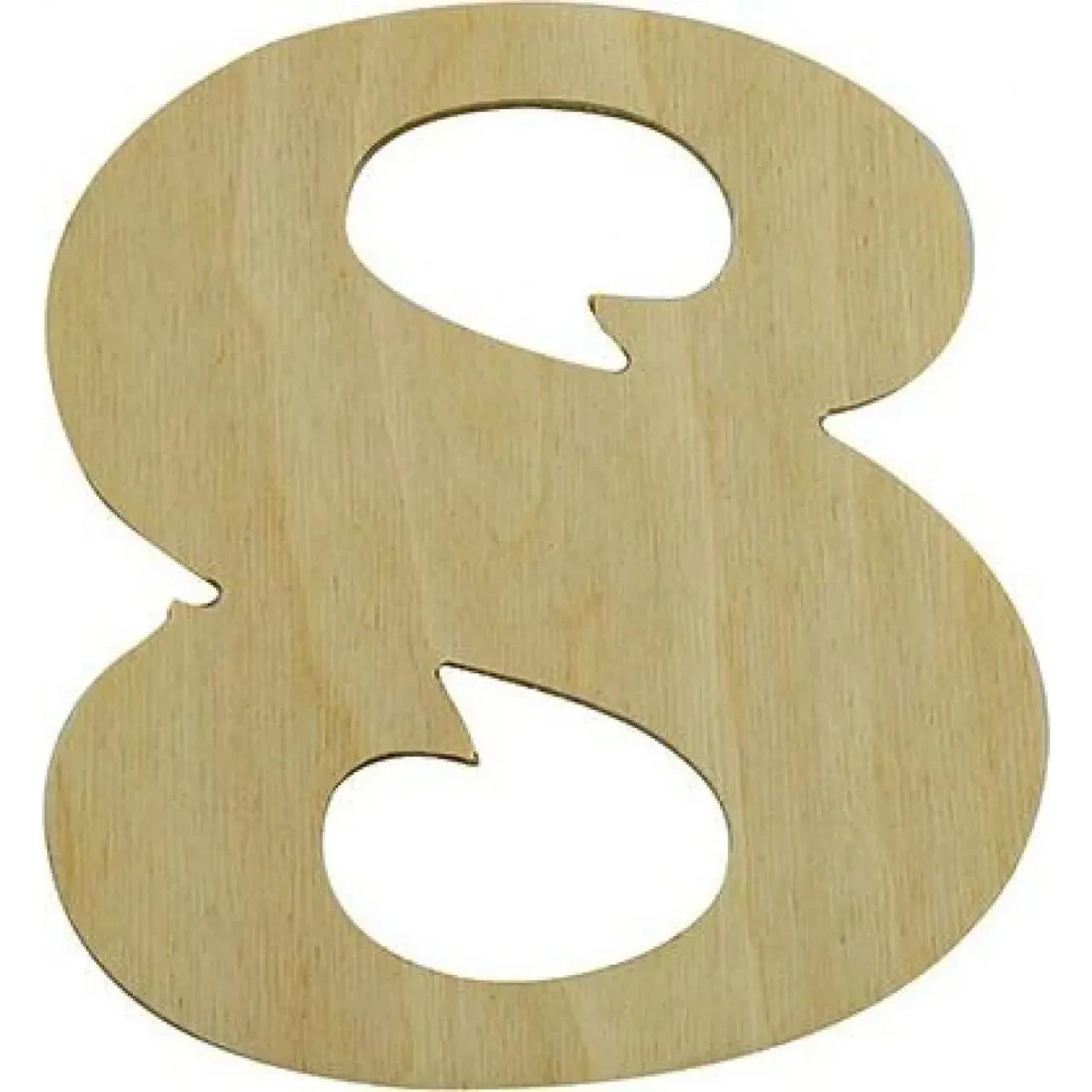 Заготовка фанера Цифра "8" h15sм