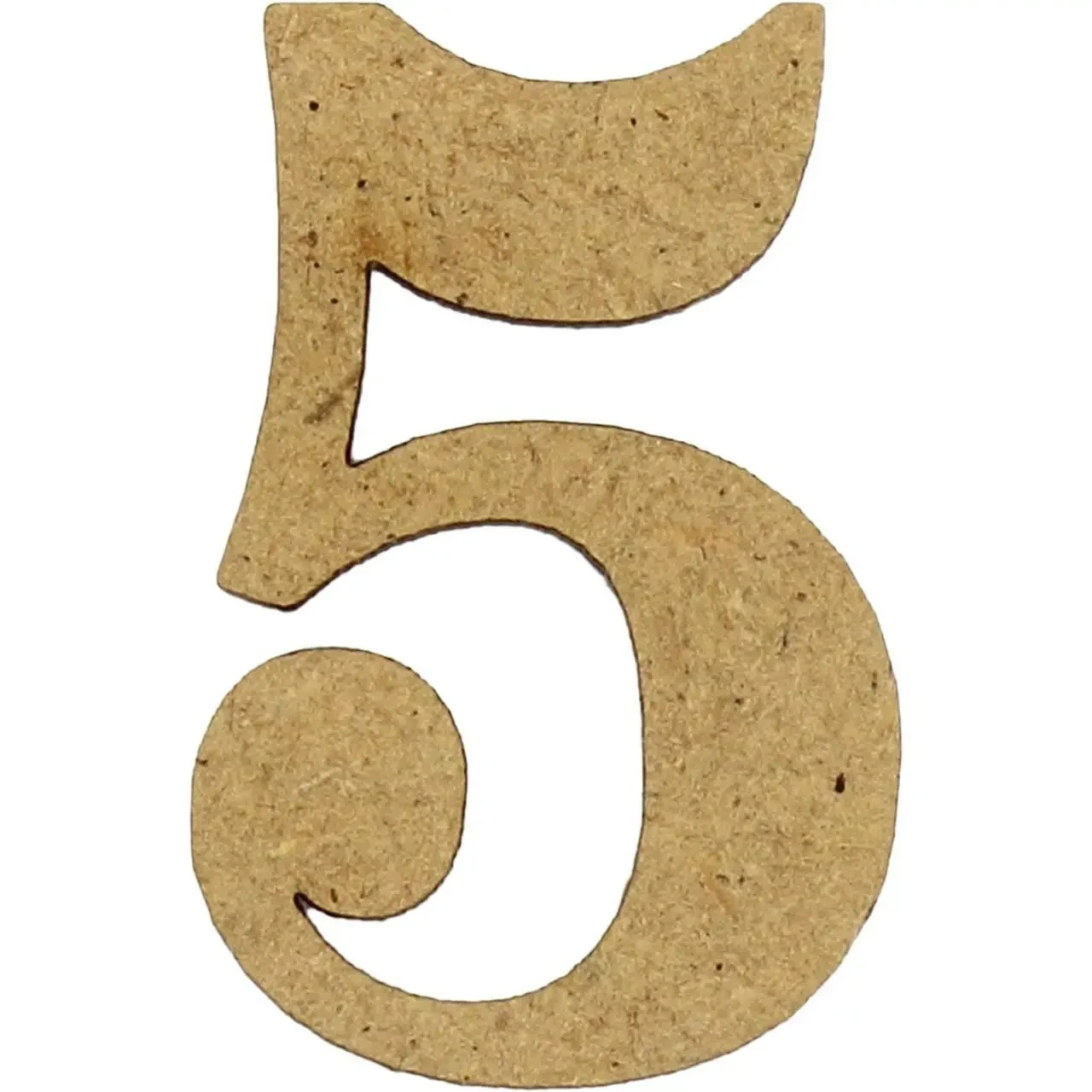 Заготовка з МДФ 3 мм число українська "5" 5 см
