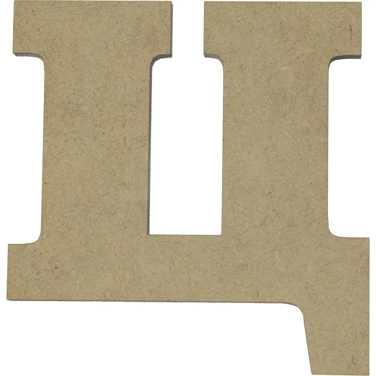 Заготовка з МДФ 5 мм Буква українська "Ц" 8 см