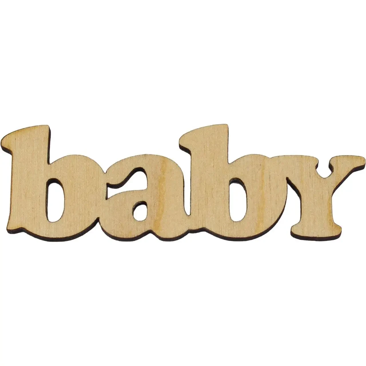 Заготовка фанера надпис "Baby" 10 см