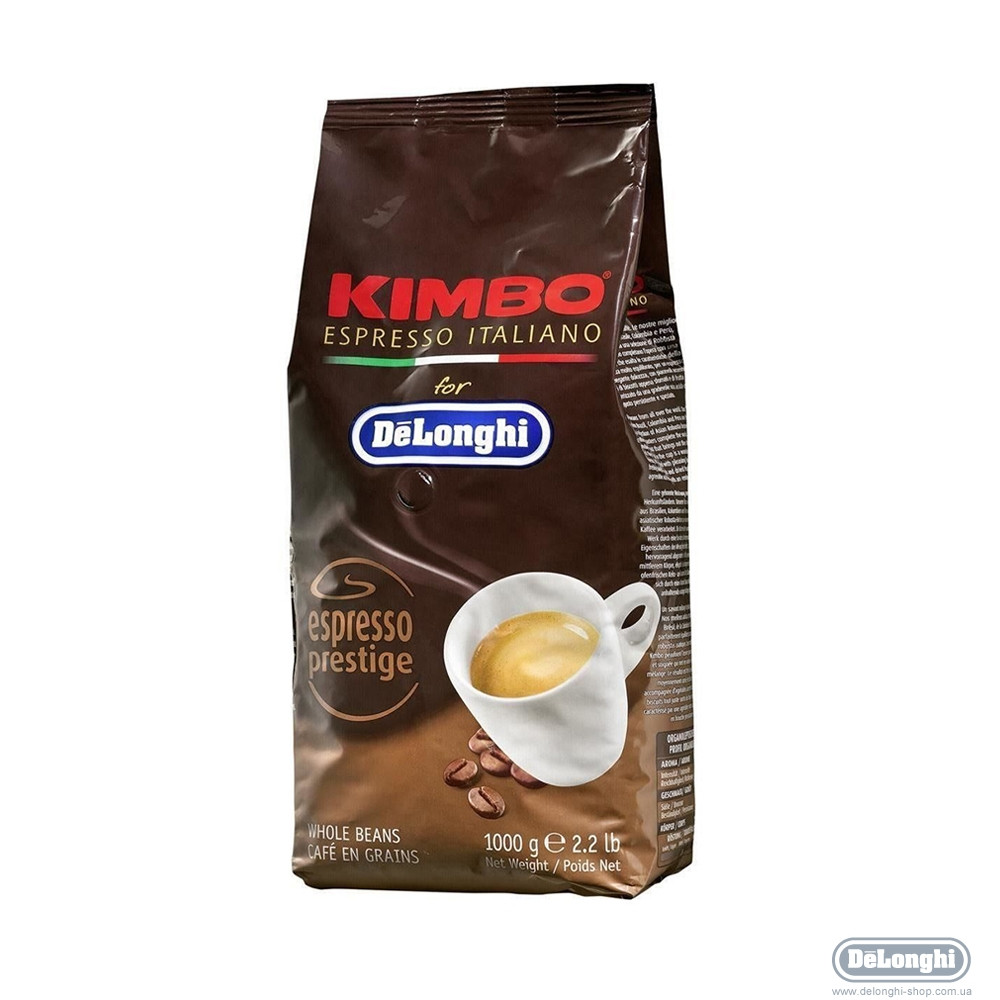Зерна кава Kimbo espresso prestige DeLonghi 1 кг