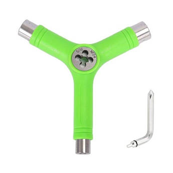 Універсальний ключ для скейта 6-в-1 Green