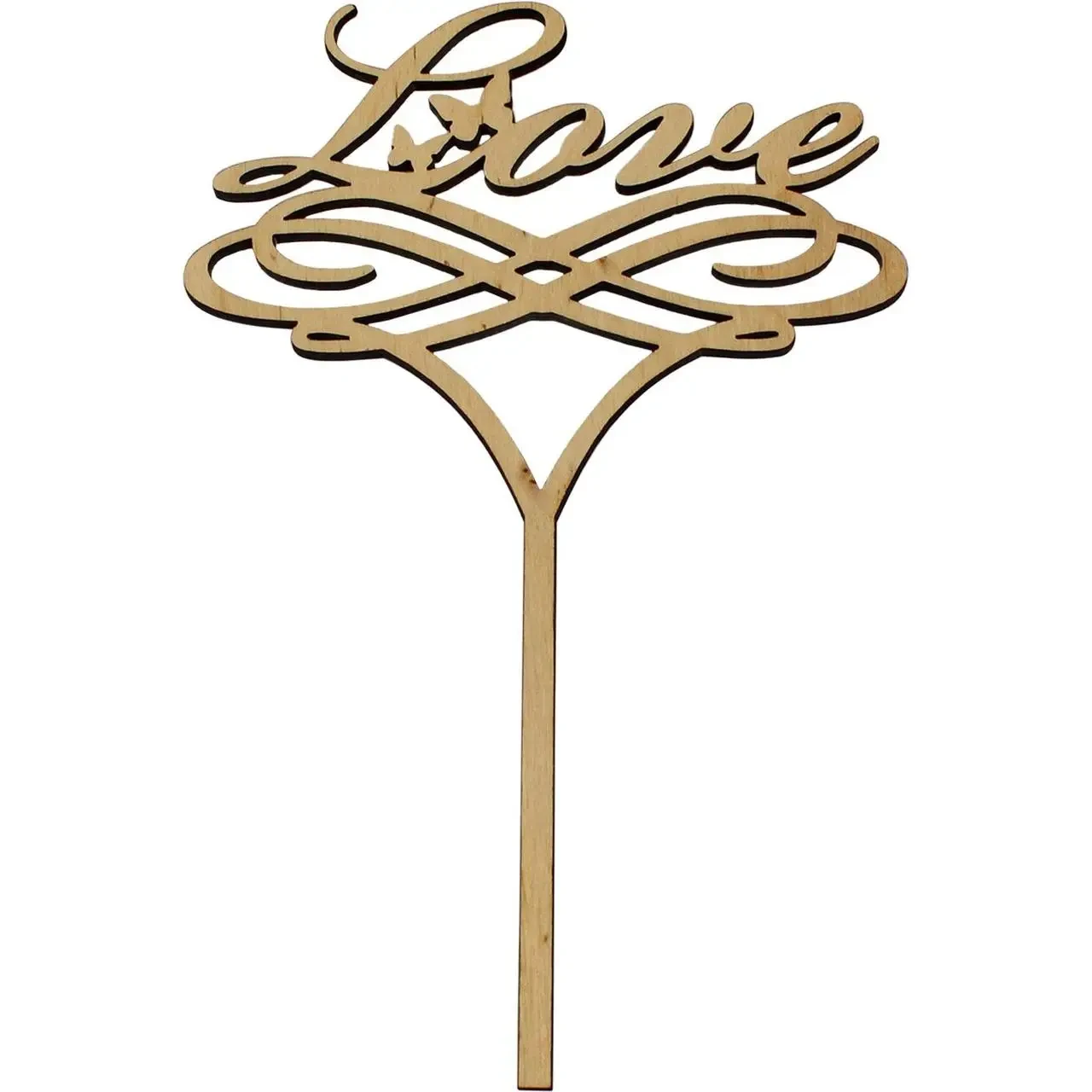 Заготовка фанера бутафорія "Love" 15х2sм