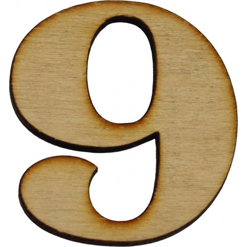 Заготовка фанера Цифра « 9» h6sм