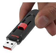 USB Flash 32GB SanDisk Cruzer Glide USB2.0 Black/Red, фото 6