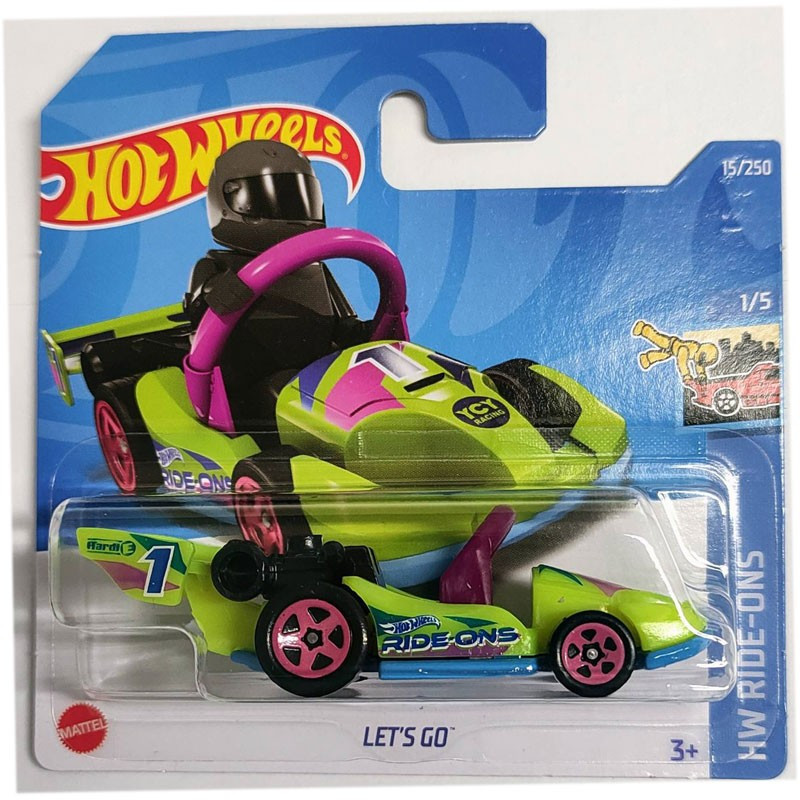 Машинка Хот Вілс 1:64 Let's Go колекція HW Ride-Ons Hot Wheels Mattel HCW76