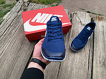 Чоловічі кросівки Nike Free Run 3.0 blue сині, фото 5
