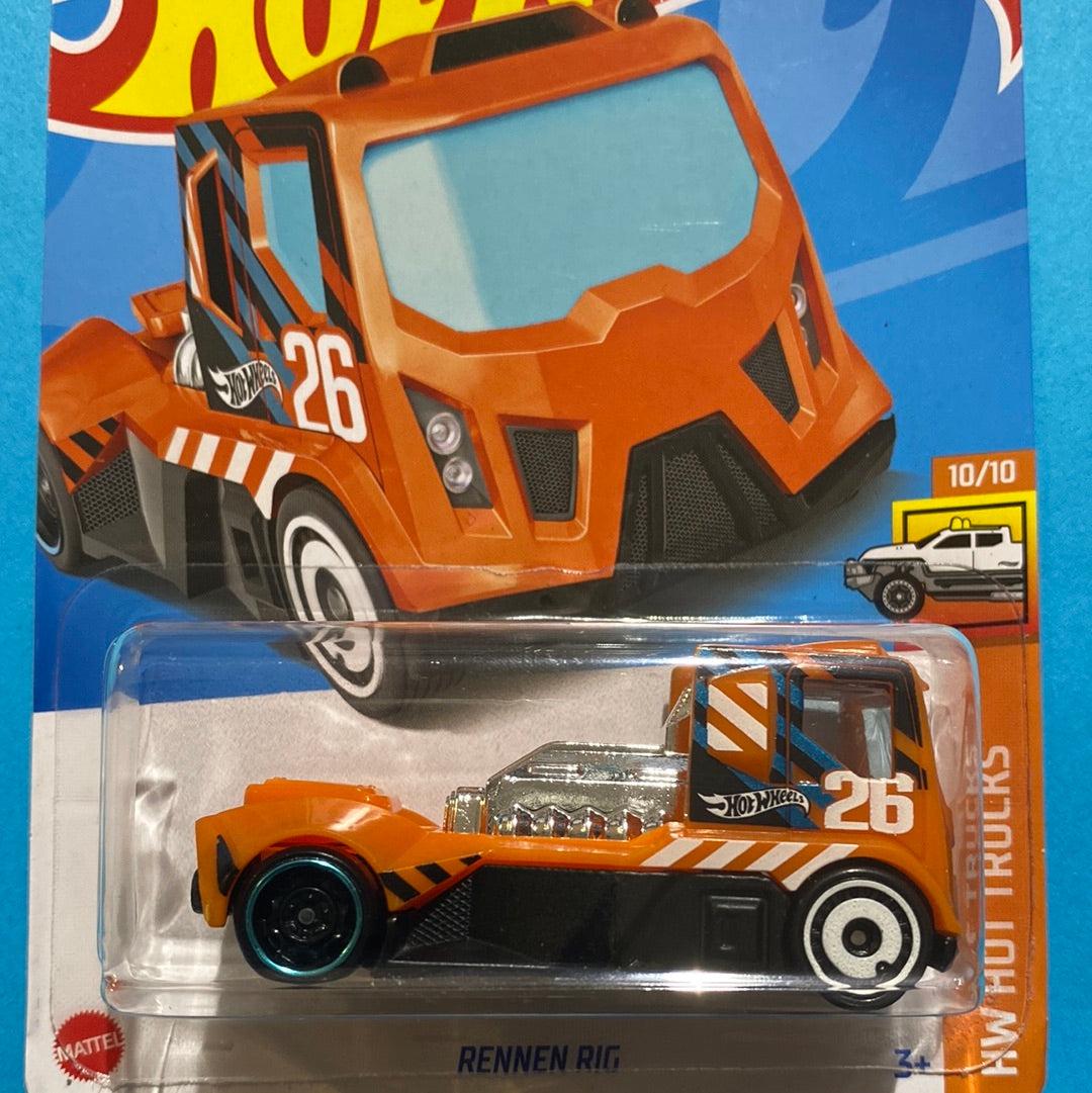 Машинка Хот Вілс 1:64 Rennen Rig колекція Hot Trucks Hot Wheels Mattel HCW42