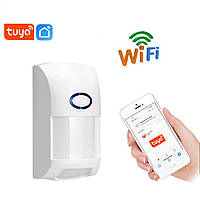 Бездротовий інфрачервоний WI-FI датчик руху з імунітетом на тварин TUYA/SMART LIFE