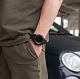 Найкращий військовий тактичний годинник skmei з компасом і барометром із каучуковим ремінцем, фото 3