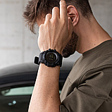 Найкращий військовий тактичний годинник skmei з компасом і барометром із каучуковим ремінцем, фото 7