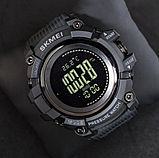 Найкращий військовий тактичний годинник skmei з компасом і барометром із каучуковим ремінцем, фото 2