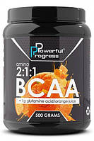 Amino BCAA 2:1:1 + Glutamine Powerful Progress 500 g вкус Сочный Апельсин