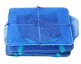 Сітка для сушки риби, фруктів, грибів на 3 секції 50х50х60 см Синя, сетка сушилка., фото 8