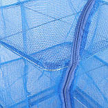 Сітка для сушки риби, фруктів, грибів на 3 секції 50х50х60 см Синя, сетка сушилка., фото 6