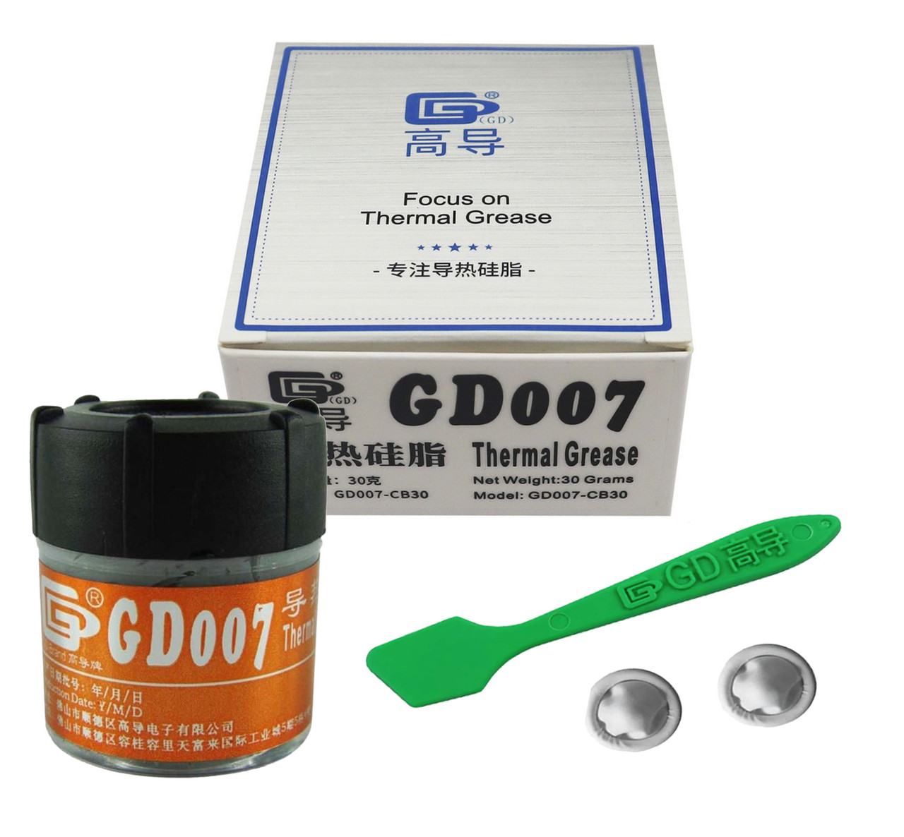 Термопаста GD007 x 30г -CB сіра 6,8W для процесора відеокарти термоінтерфейс