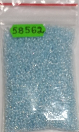 Бісер 10/0, No58562 блакитний (пап.50 грамів)
