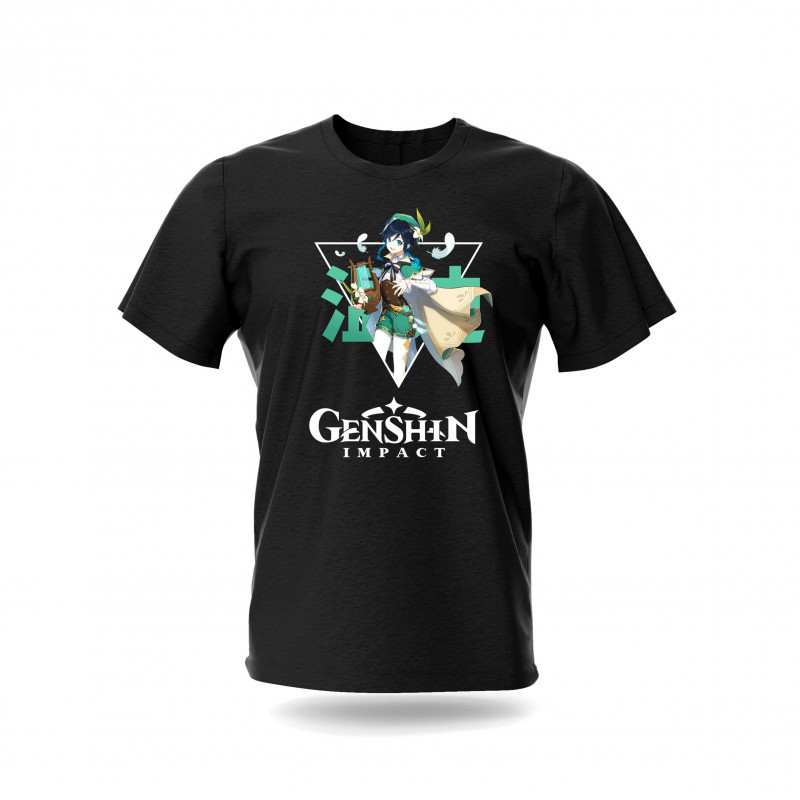 Футболка Венти Геншин Импакт Черная XXL (15891) — Купить Недорого на ...