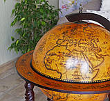 Глобус бар на підлогу Стародавня карта коричневий сфера 45 см Гранд Презент 45043R, фото 3