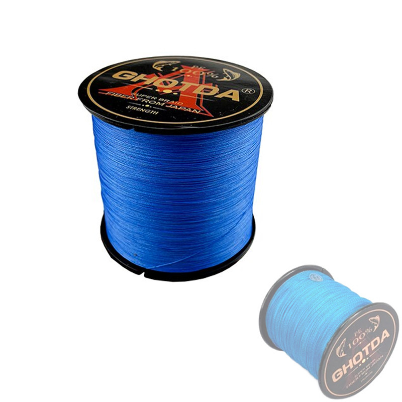 Шнур плетений рибальський 150м 8жил 0.16мм 9.9кг GHOTDA, синій, фото 1