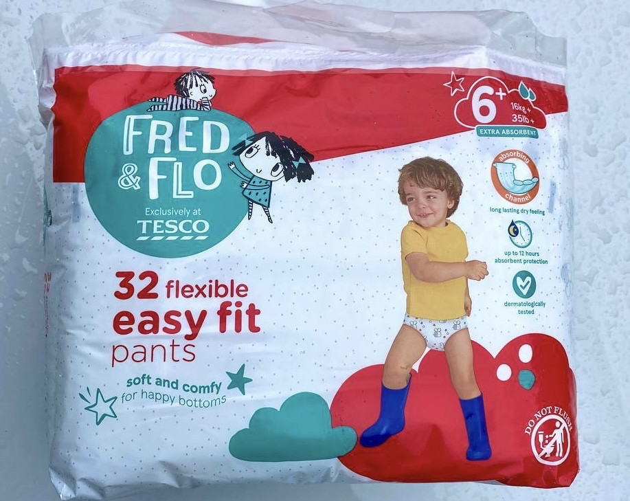 Tesco pull ups size 6 sale