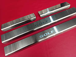 Накладки на пороги Volkswagen Golf 7 2012-2019
