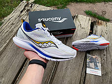 Чоловічі кросівки для бігу Saucony Kinvara 13 20723-84s White/Black/Vizi білі Оригінал, фото 4