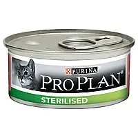 Влажный корм Purina Pro Plan Sterilised для стерилизованных котов, Лосось 85 г