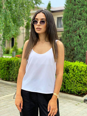 Стильна базова майка на тонких бретельках Sad894, фото 2