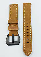 Ремешок для часов из натуральной кожи ROMIX Коричневый 22 mm с быстросъёмной шпилькой
