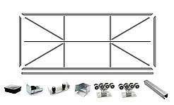 "Звари Сам" комплект відкатних воріт на проріз до 5 м.