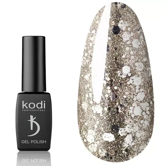 Гель-лак Kodi Professional No SH 10 - холодне золото 8 мл, фото 1