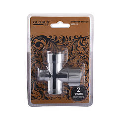 Кран "Утро" Globus Lux NMV-14 євро перемикач латунний в блістері