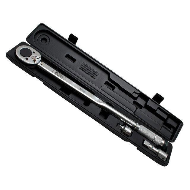 Динамометричний ключ 3/4" 70-420 NM, перехідник 3/4" * 1/2", подовжувач 100 мм 3/4" XT-9010 INTERTO, фото 1