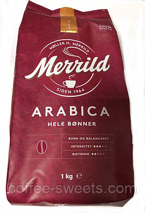 Кава зеррнова Merrild Arabica 1кг, фото 1