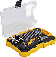 Викрутка тріскачкова з набором біт 23ед. 65-070 MIOL