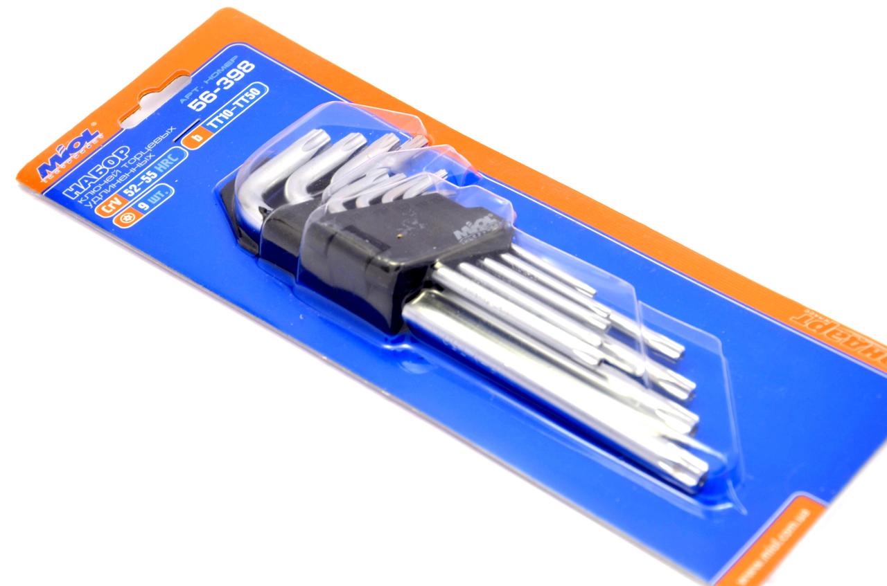 Набір Г-подібних ключів TORX довжин 56-398 MIOL, фото 1
