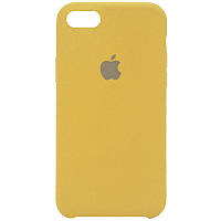 Матовый силиконовый чехол на iPhone 6 / iPhone 6s / Айфон 6 / Айфон 6с золотой / gold
