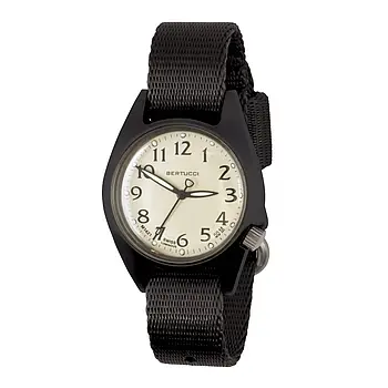 Жіночий годинник Bertucci 18500 M-2RA WOMEN'S FIELD - SAND DIAL, BLACK COMFORT-WEBB BAND