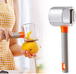 Овочечистка для видалення шкірки з контейнером Store fruit peeler