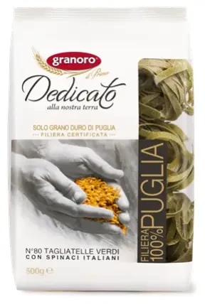 Паста Granoro Dedicato Tagliatelle verdi, 500  г